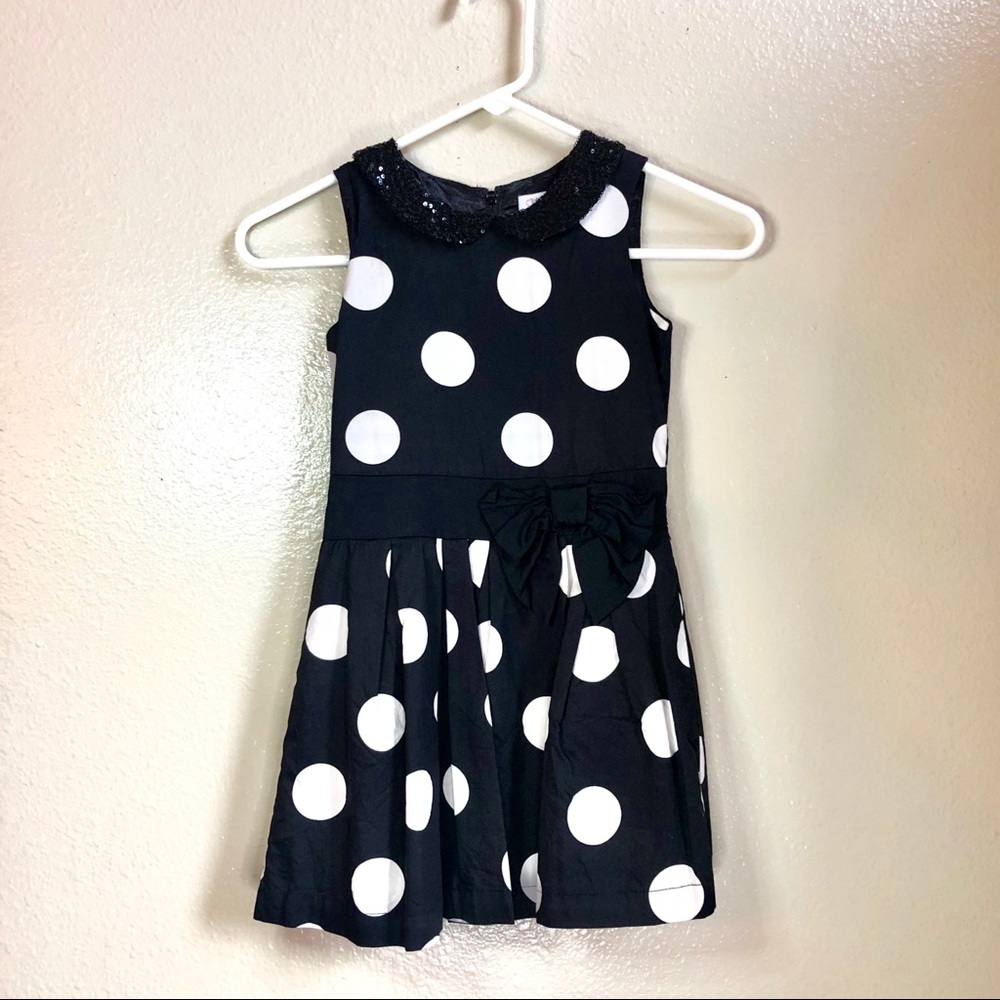Children’s place polka dot sequin collar dress